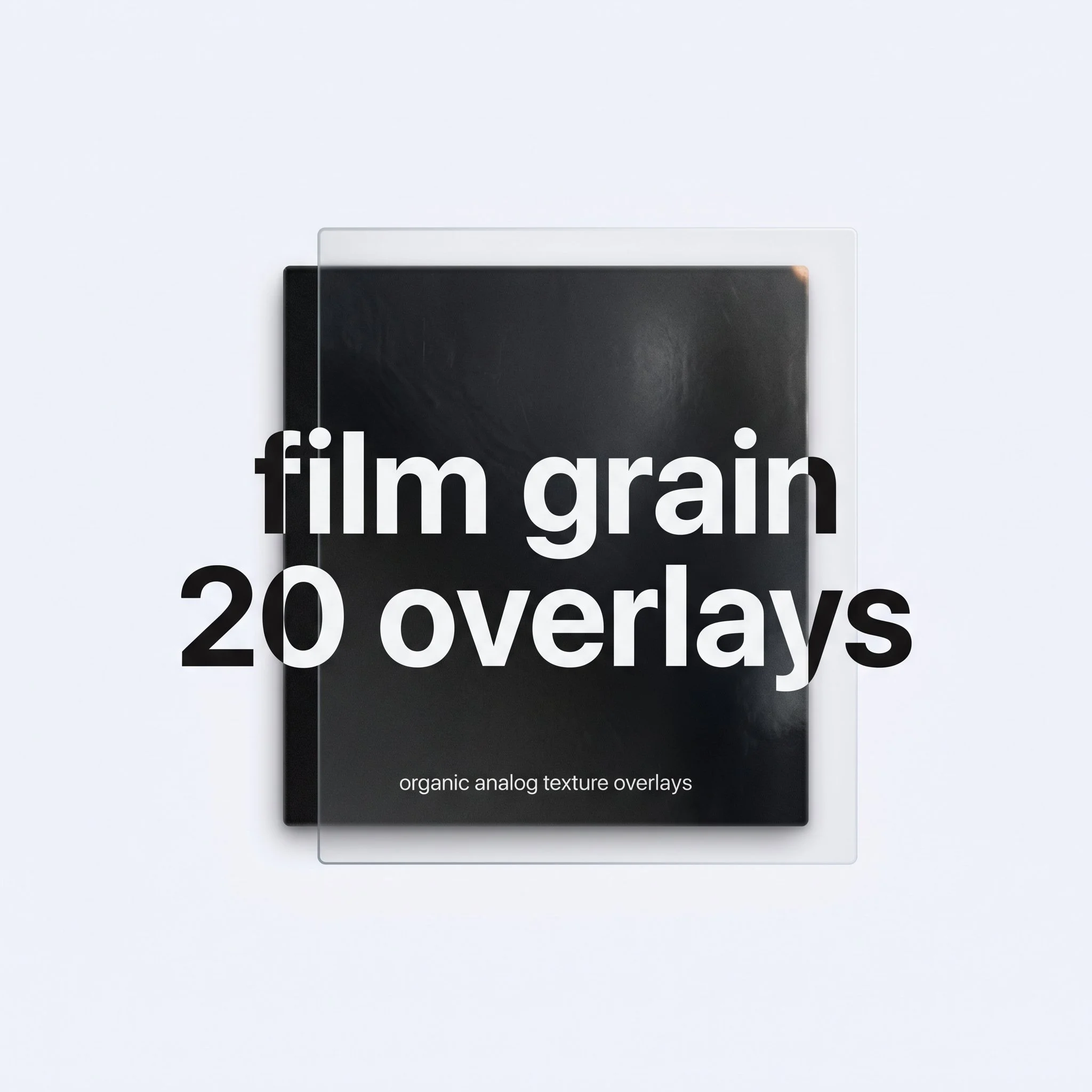 Portada de film grain · 20 overlays